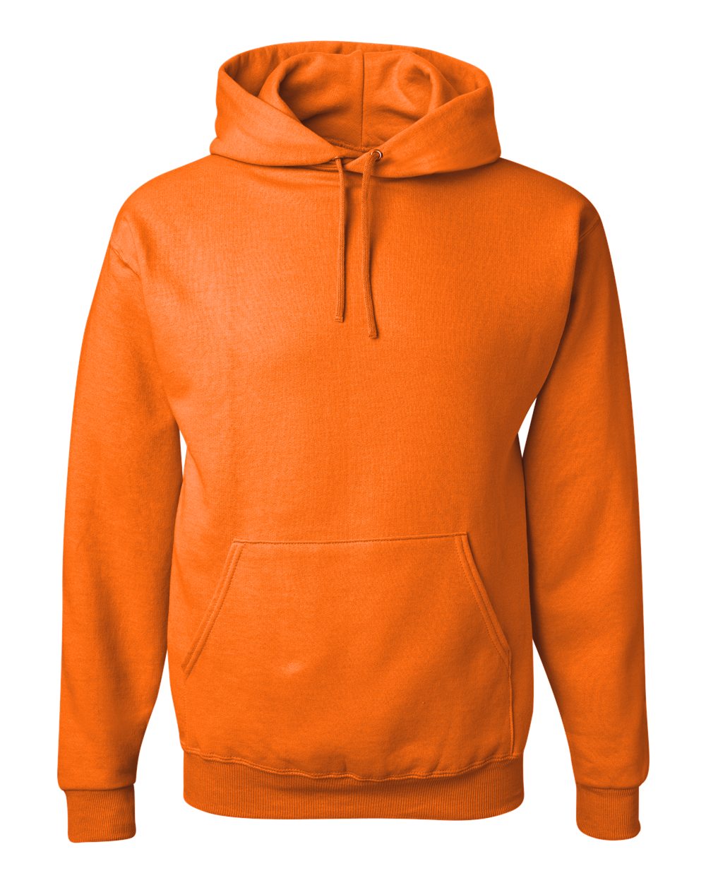 Customizable Safety Orange Hooded Sweatshirt