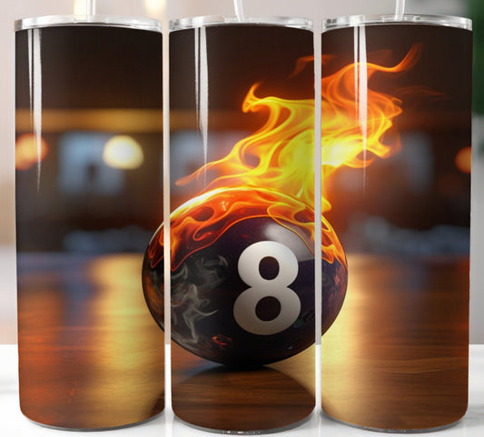 Customizable 20oz Eightball Tumbler