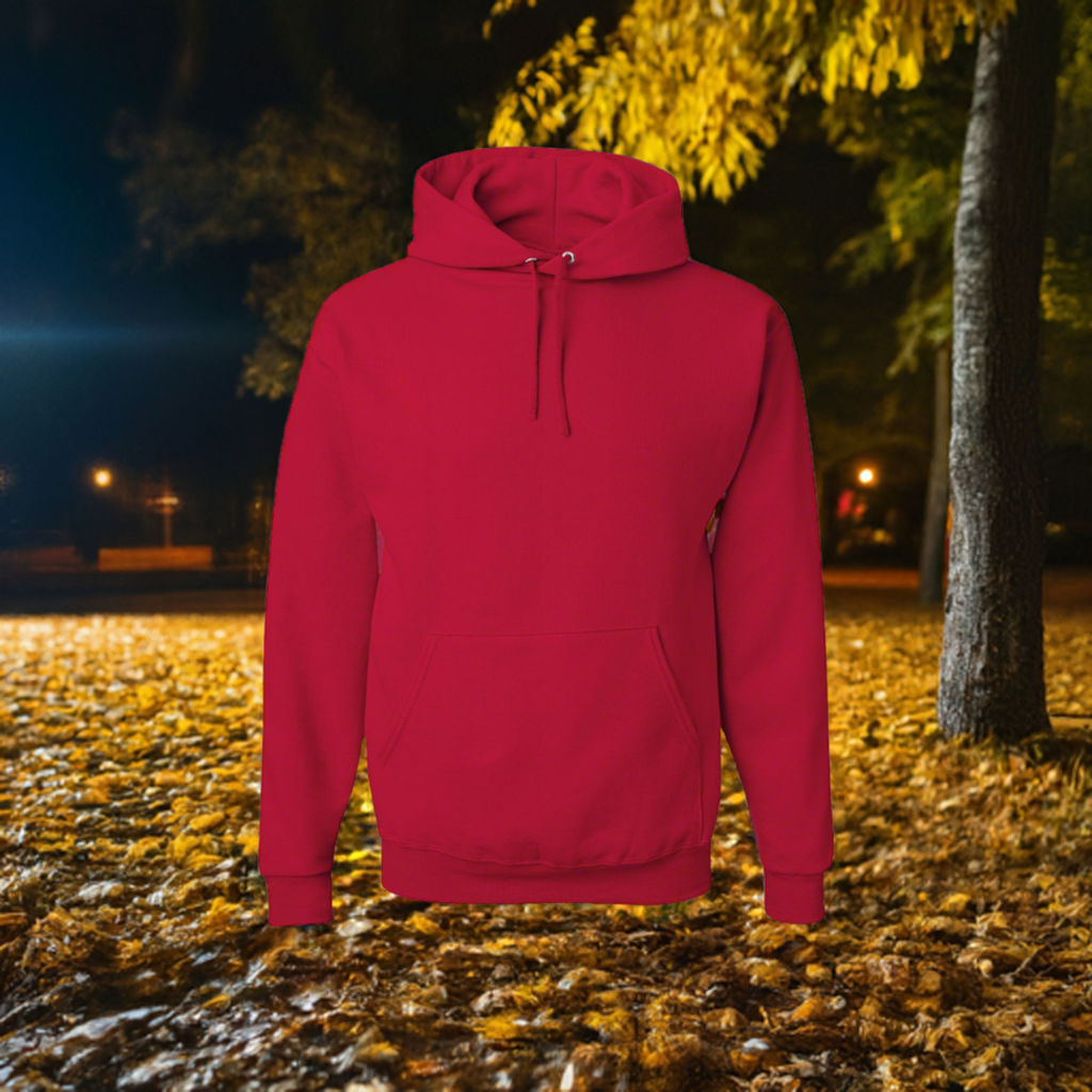 Customizable True Red Hooded Sweatshirt