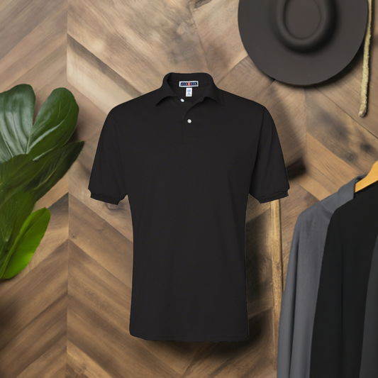 Customizable Black Polo Shirt